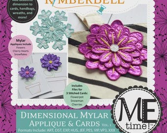 Kimberbell Dimensional Mylar Applique & Cards #KD640 CD-Multi format