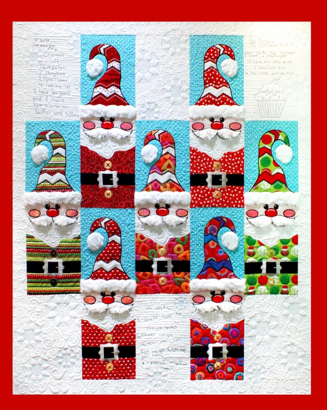 Santa Sewing Pattern Blocks Letters to Santa Sewing Applique Pattern #HQC-17 - Etsy
