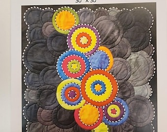 Circles Wall hanging pattern 30" x 30" by Ilene Bartos Designs
