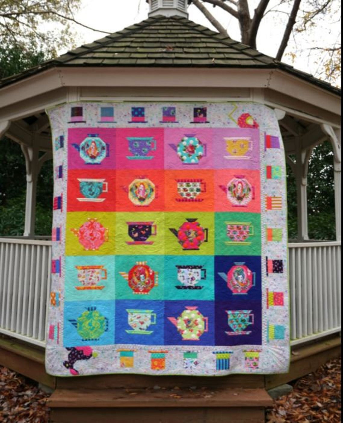 Mad Hatter's Tea Party Quilt Kit by Tula Pink for Free Etsy Canada