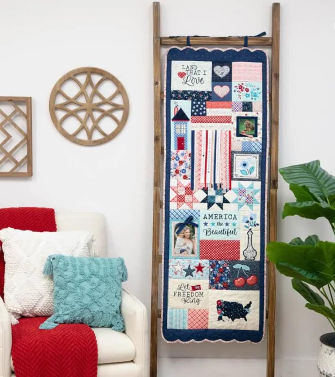 Kimberbell Star Spangled Beauty Quilt, Embellishment Kit & Needle ...