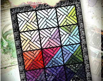 Fractured Paint Box Quilt Pattern by Quiltworx-Judy Niemeyer