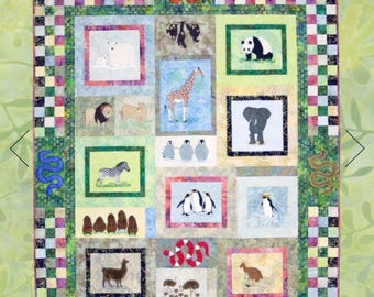 A Day at the Zoo Machine Embroidery Pattern & Complete Kit by Smith Street Designs