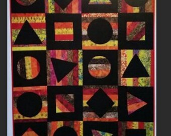 Shapes in a Square Quilt Pattern by Anything But Boring