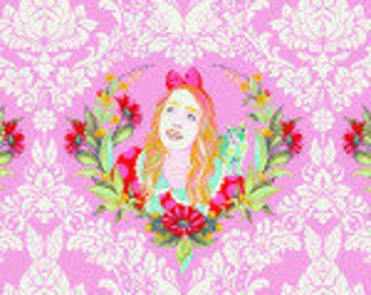 Tula Pink Alice-Wonder Couriouser & Couriouser- 100%. Cotton fabric by Free Spirit