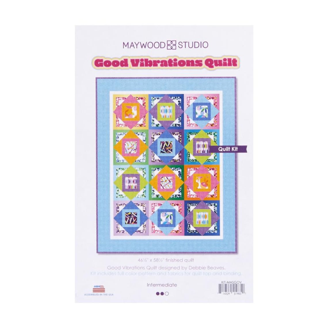 Good Vibrations Fabric Kit by Debbie Beavers for Maywood Etsy