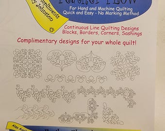Feather Flow Continuous Line Quilting Design