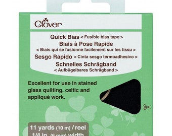 Clover Quick Bias Fusible Bias Tape 1/4-inch Wide by 11-yard - Etsy