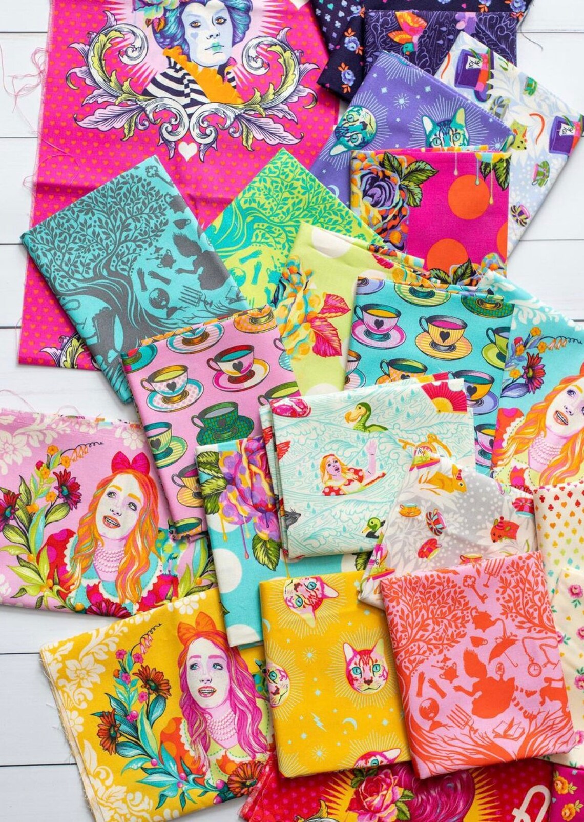 Mad Hatter's Tea Party Quilt Kit by Tula Pink for Free Etsy