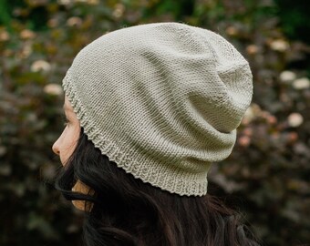 Koloa Surf Light Grey Slouchy Beanie 