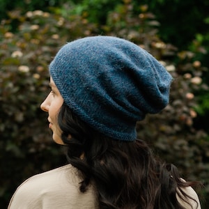 Alpaca Slouchy Hat. Hand Knitted Beanie Men&#39;s. Summer Beanie Women&#39;s. Chunky Knit Wool Beanie. Oversized Winter Cap. Slouch Beanie Hat