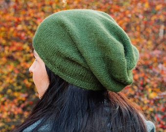 Slouchy beanie, Slouchy wool beanie, Slouch beanie, Alpaca hat women's, Alpaca wool beanie, Oversized beanie, Men's beanie