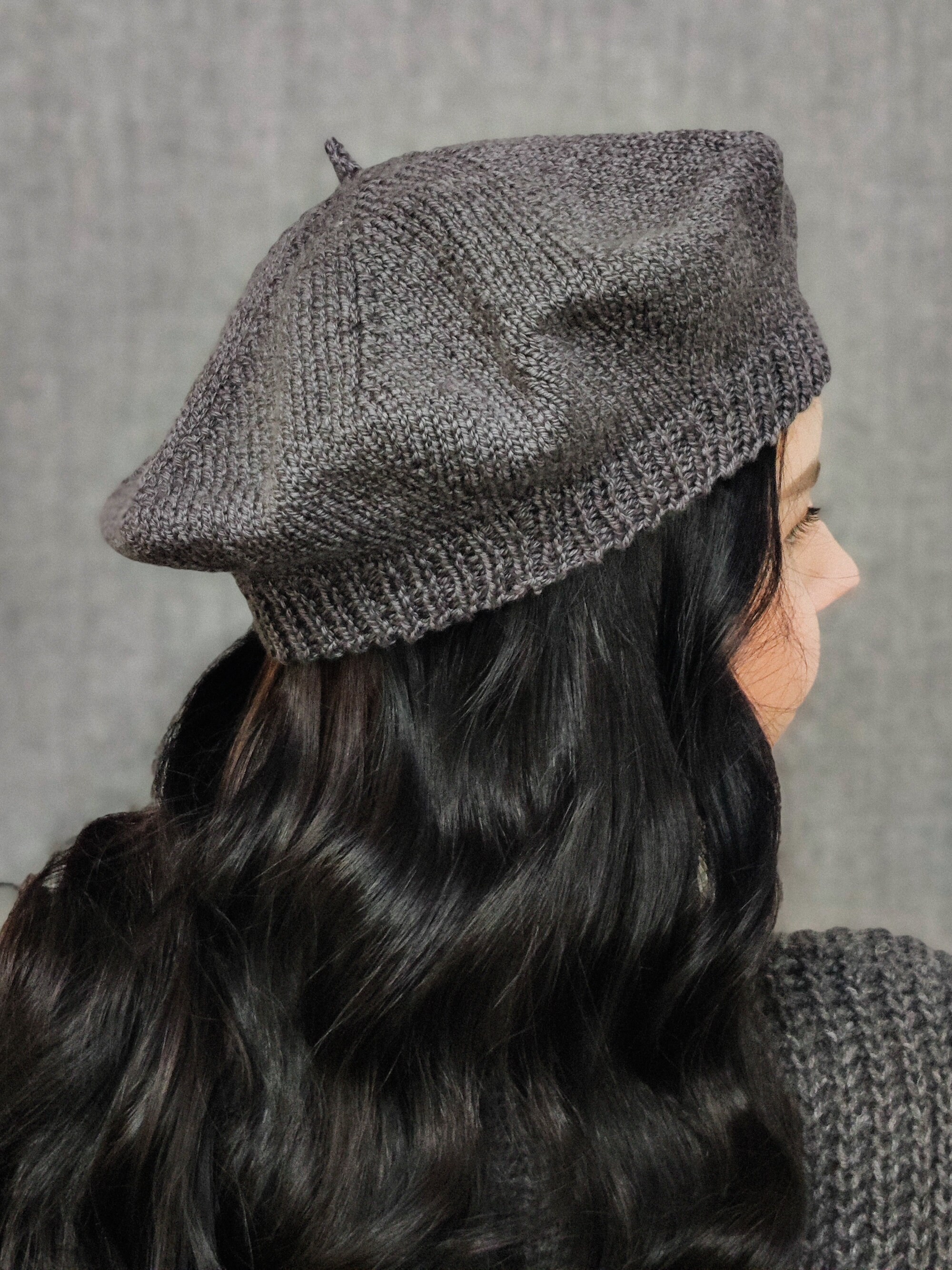 French Beret, Gray Women display picture 2