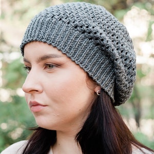 Summer cotton beanie, Lace beanie, Cotton women's beanie, Slouchy beret, Merino beanie, Slouchy hat, Oversized beanie, Hand knit beanie