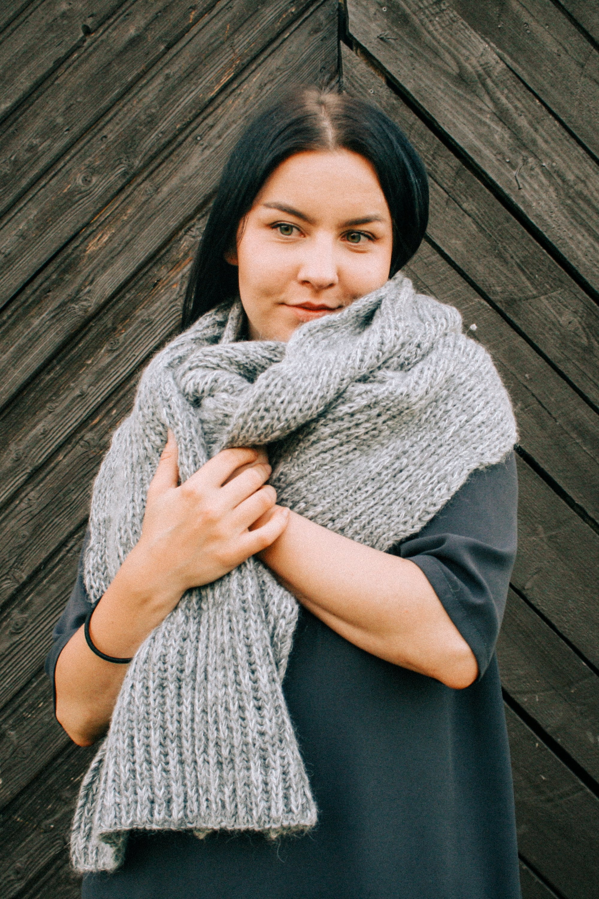 écharpe Femme Générique Écharpe En Tricot Châle Pour Femme Style