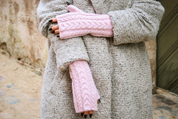 1 Paio Di Guanti Senza Dita Bianchi – Scaldamuscoli Elastici In Maglia, Caldi Per Autunno E Inverno, Adatti Per Ufficio, Guida E Uso Smartphone