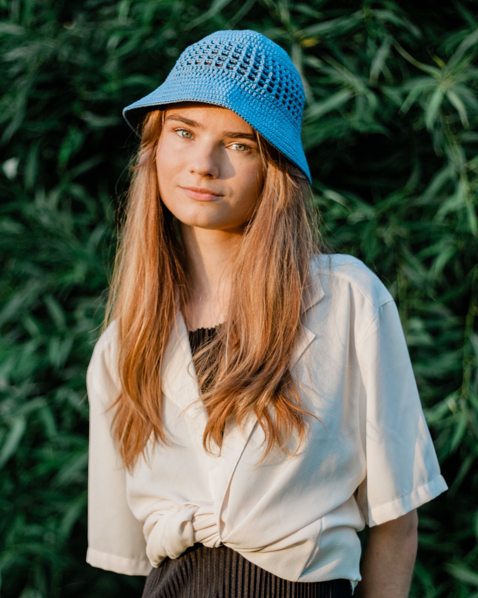Crochet Cotton Bucket Hat - Women