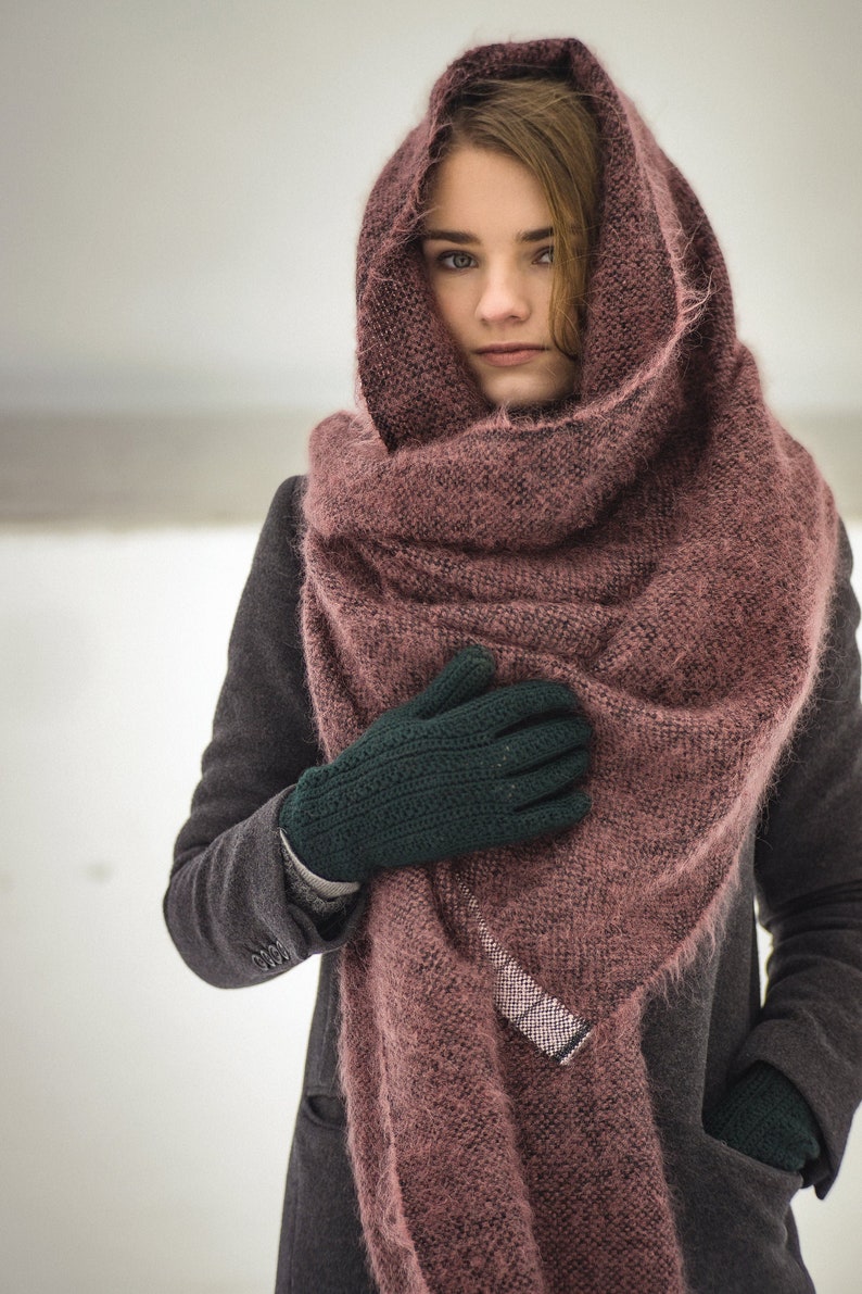 Women's Blanket Scarf. Soft Silk Mohair & Alpaca Wool Etsy UK