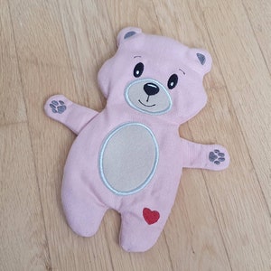 Dinkelkissen Wärmekissen Wärmflasche Körnerkissen Namen Junge Mädchen Kinder Baby Geschenk personalisiert personalisiertes Teddy Geburt Bild 8