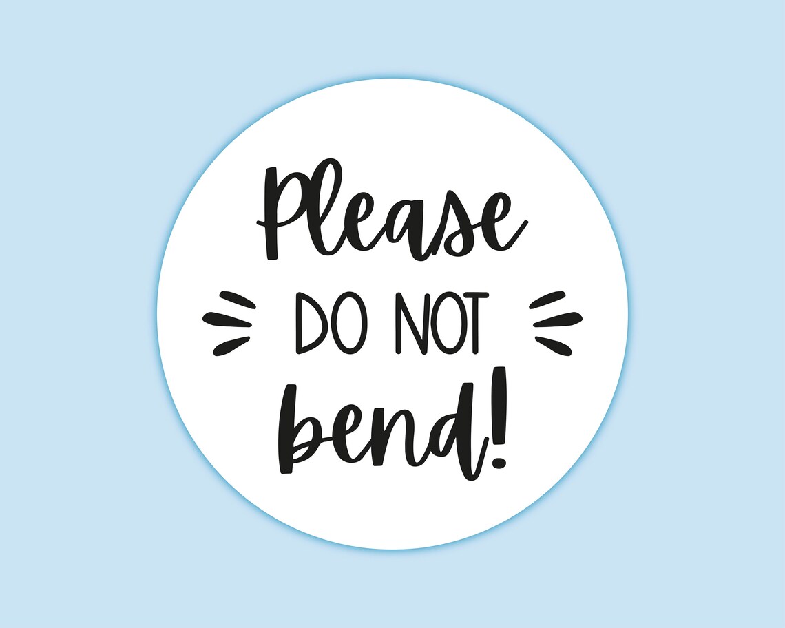Please do not bend stickers. Packaging labels for orders. | Etsy