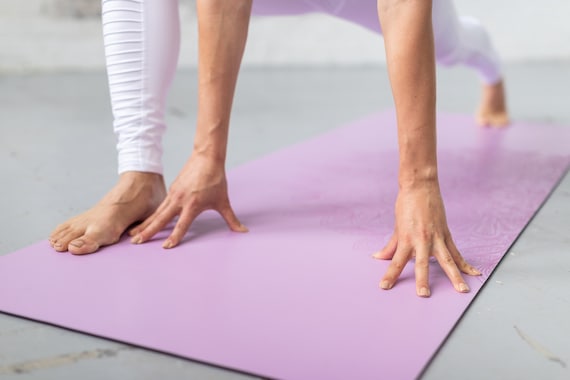 Purple Yoga Mat Natural Rubber Yoga Mat Pilates Mat Fitness Mat Etsy Canada