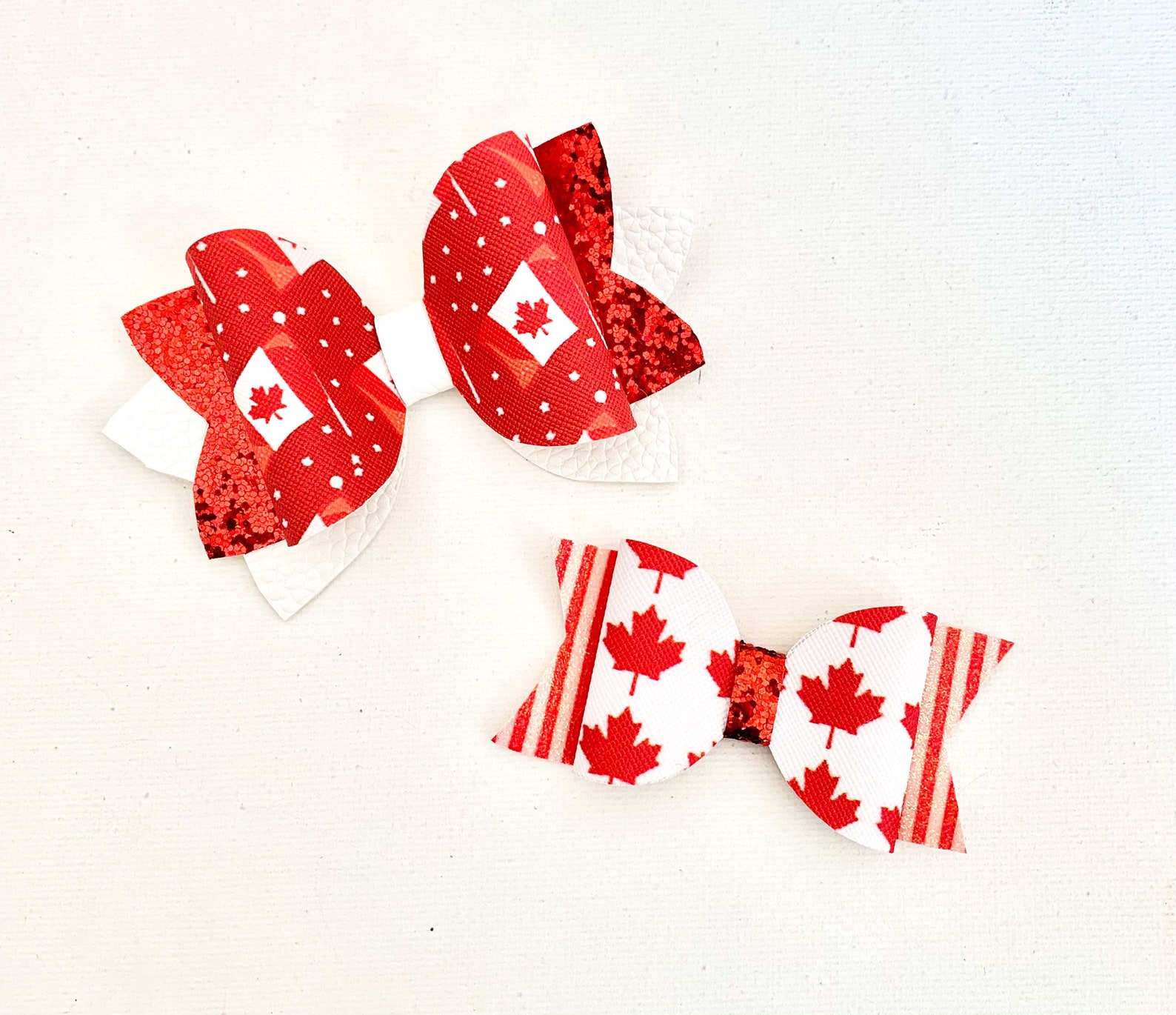 Canadian Flag Bow Canada Day Hair clip Headband Etsy