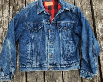 flannel lined levi jacket