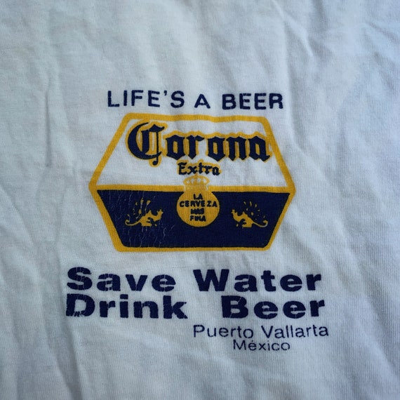 90s Vintage Corona Beer Save Water Biker Motorcyc… - image 3