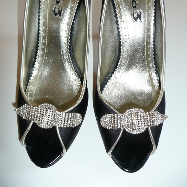 metallic evening shoes
