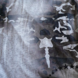 Vintage mens t-shirt/skull with Kalashnikov print tee/fashion summer t-shirt/casual gray tee/ SKULL print t-shirt/Camouflage t-shirt image 10