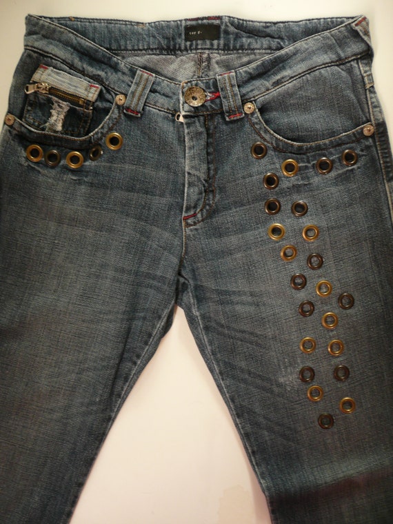 Vintage TOY G.-Italy womens blue jeans/fashion bo… - image 2