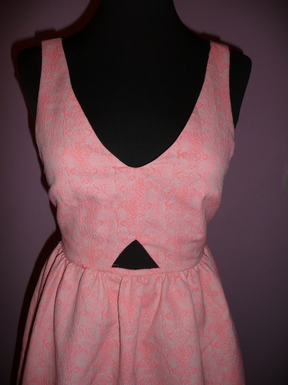 Vintage pink cocktail dress/TRAFALUC ZARA mini dr… - image 2