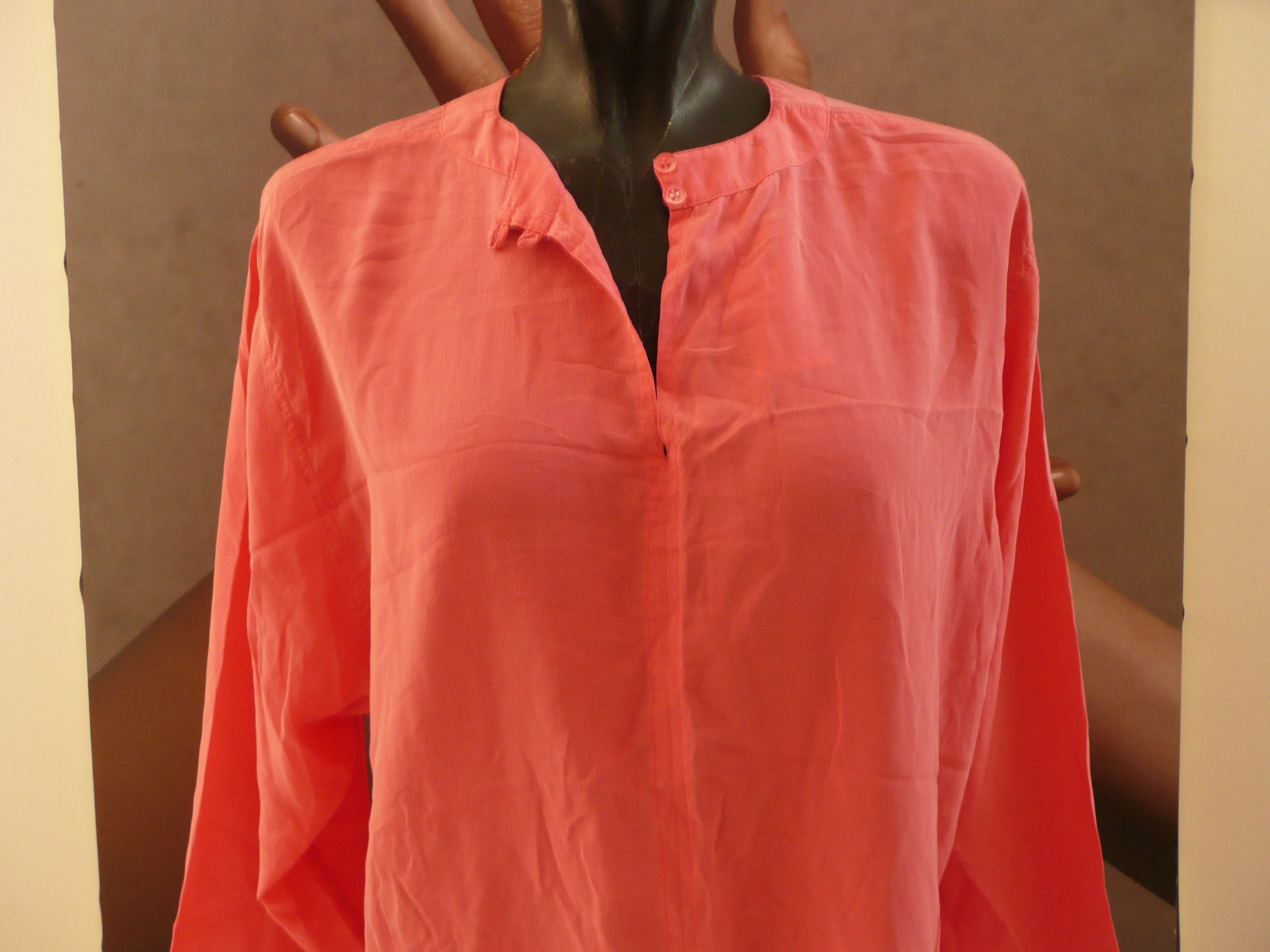 Vintage 90s OTTO KERN Silk Blouse/women 