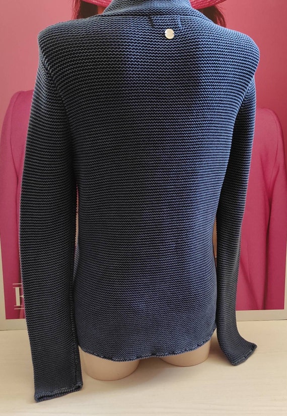 Women's Cotton Knit Blue Blazer by LIEBLINCSSTOCK… - image 6