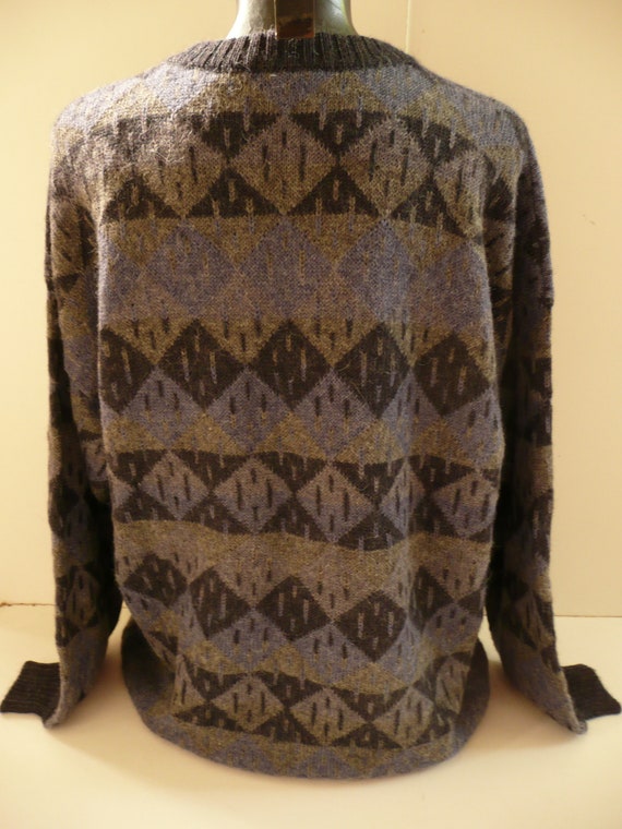 Warm sweater bolivien ALPACA/Hippie aztec pattern… - image 6