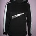 Vintage NIKE unisex black Hoodie/Hooded Sportswear/men's training Hoodie/Nike black fleece Hoodie/Nike Therma Swoosh sweatshirt/sz S-188 