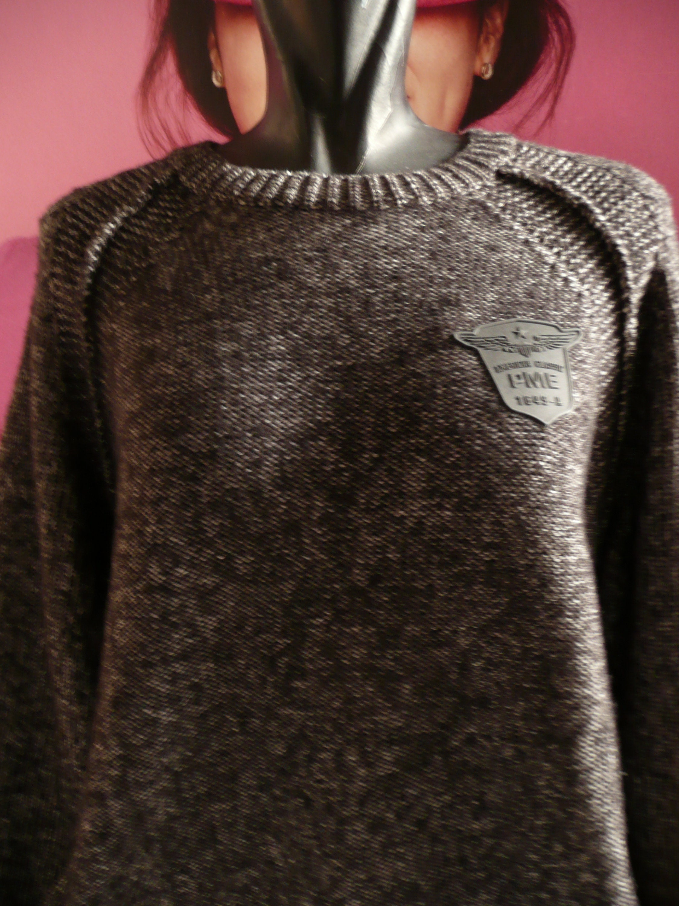 Vintage Men's Sweatshirt - Grey - XL