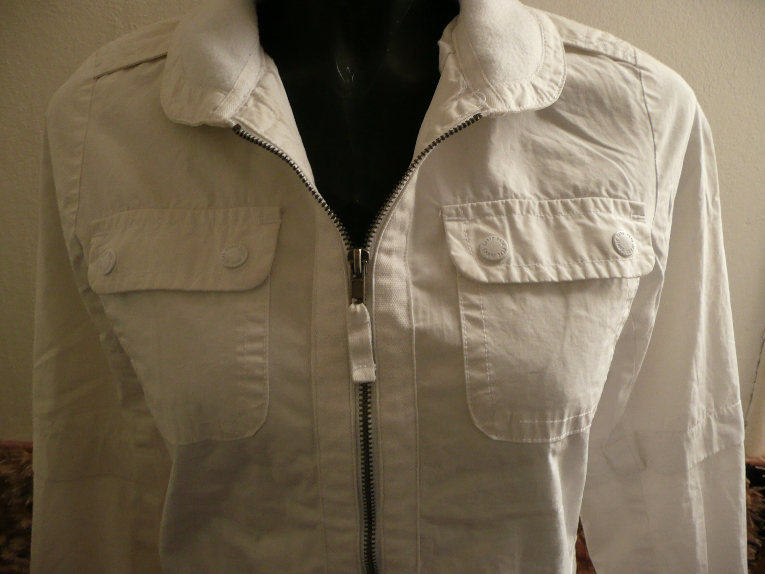 pepe jeans white jacket