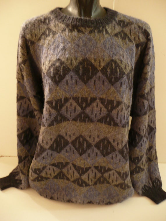 Warm sweater bolivien ALPACA/Hippie aztec pattern… - image 4