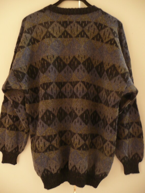 Warm sweater bolivien ALPACA/Hippie aztec pattern… - image 10