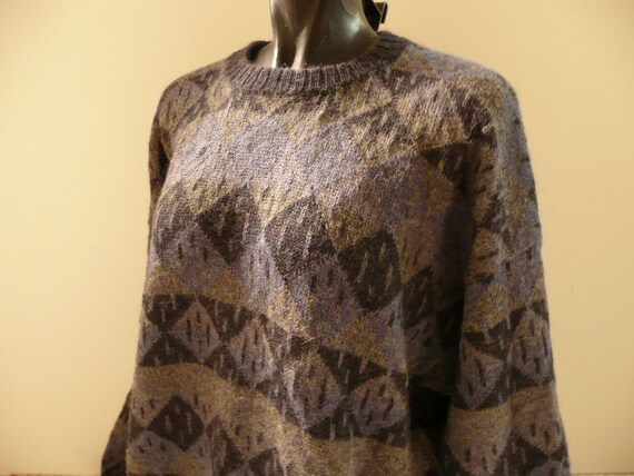ALPACA sweater/bolivien soft sweater/aztec pattern