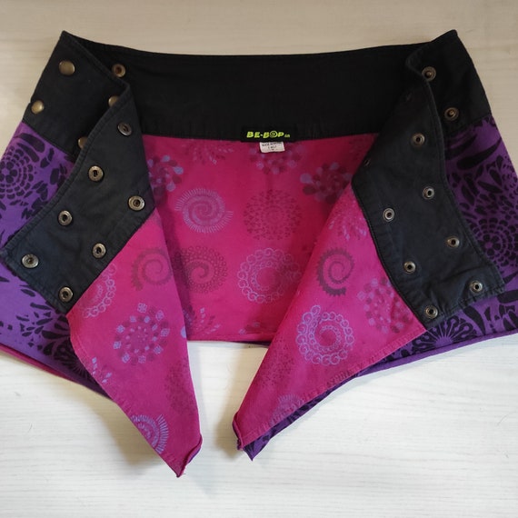 Boho Wrap mini skirt/Hippie combination pattern s… - image 6
