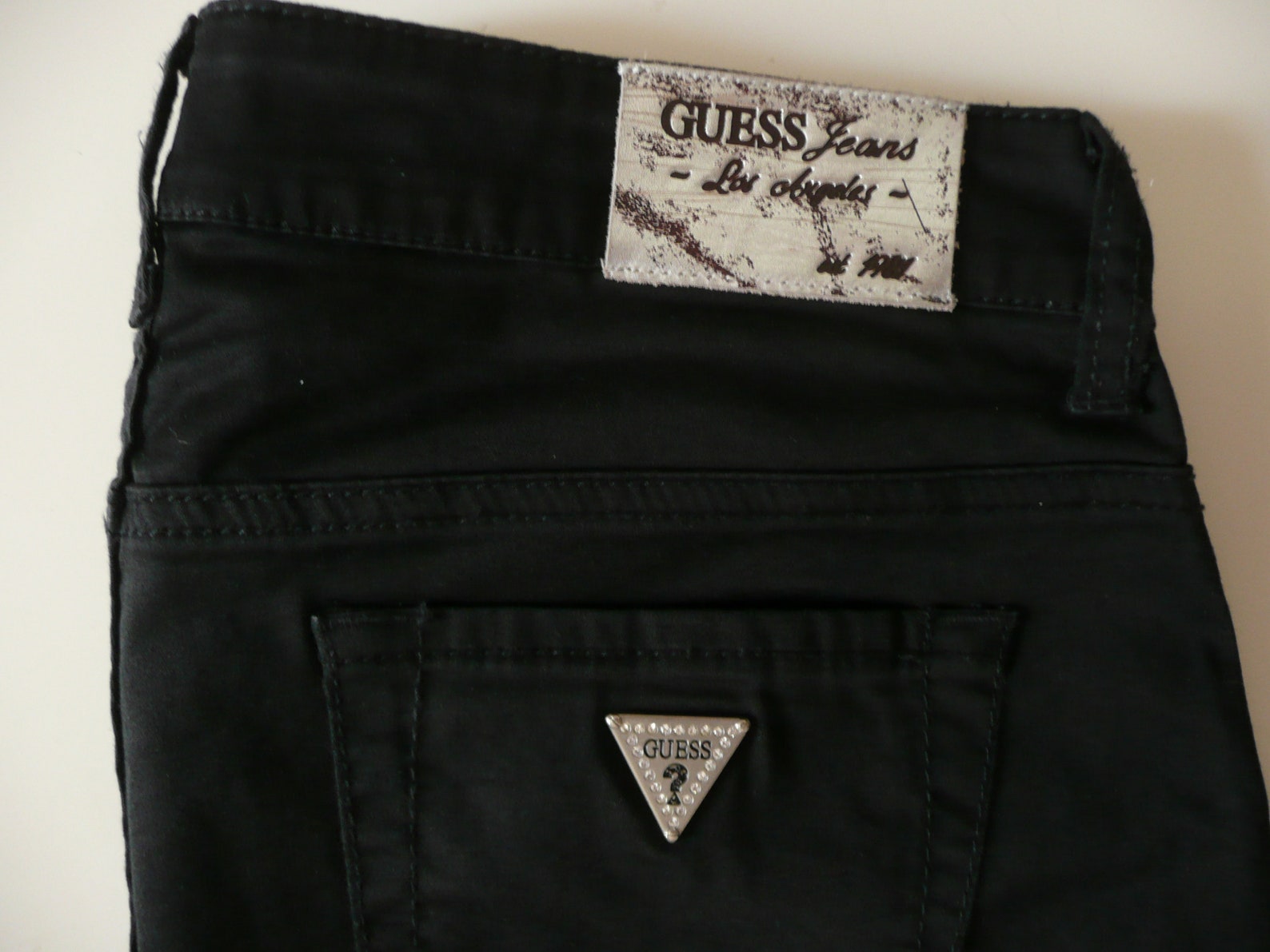 Vintage GUESS JEANS Women Black Pants/low Waist Pants/casual Etsy UK