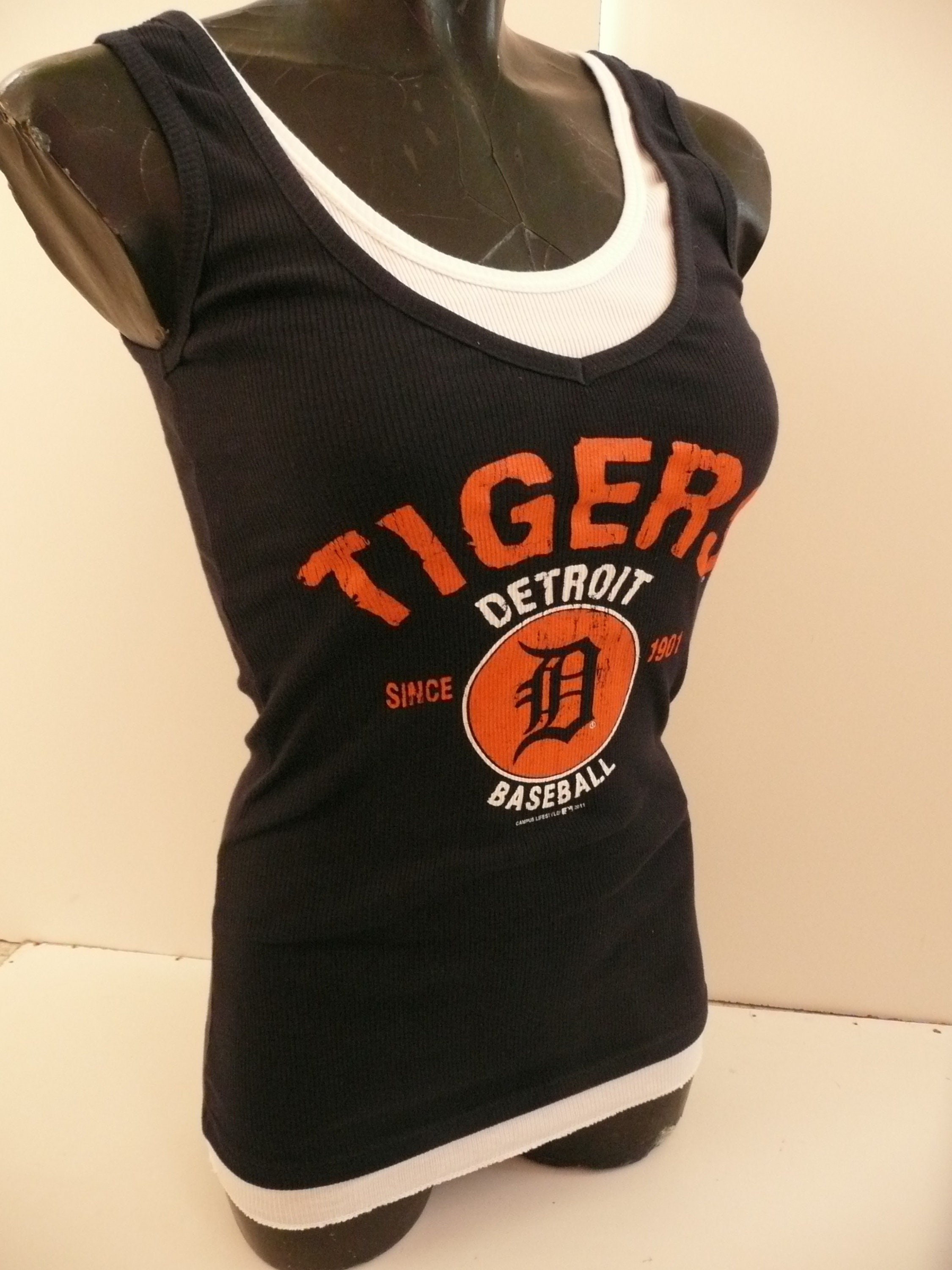 Women's Detroit Tigers PINK by Victoria's Secret White/Orange