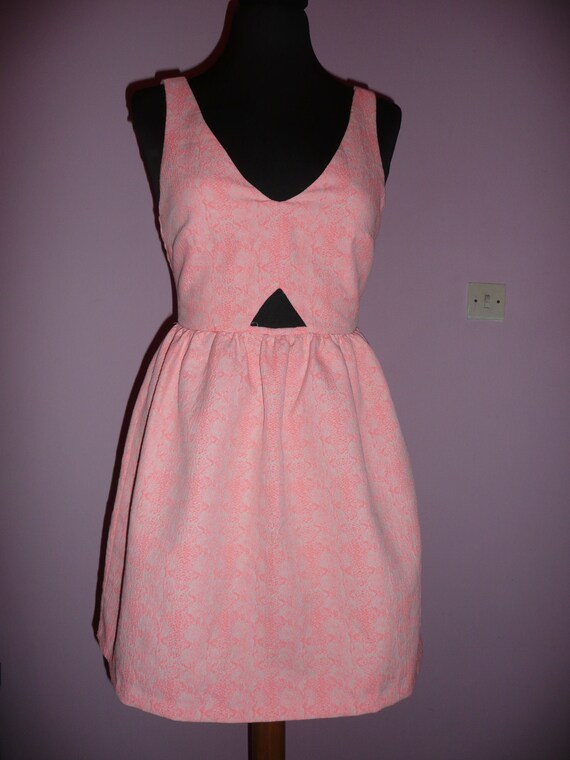 Vintage pink cocktail dress/TRAFALUC ZARA mini dr… - image 1