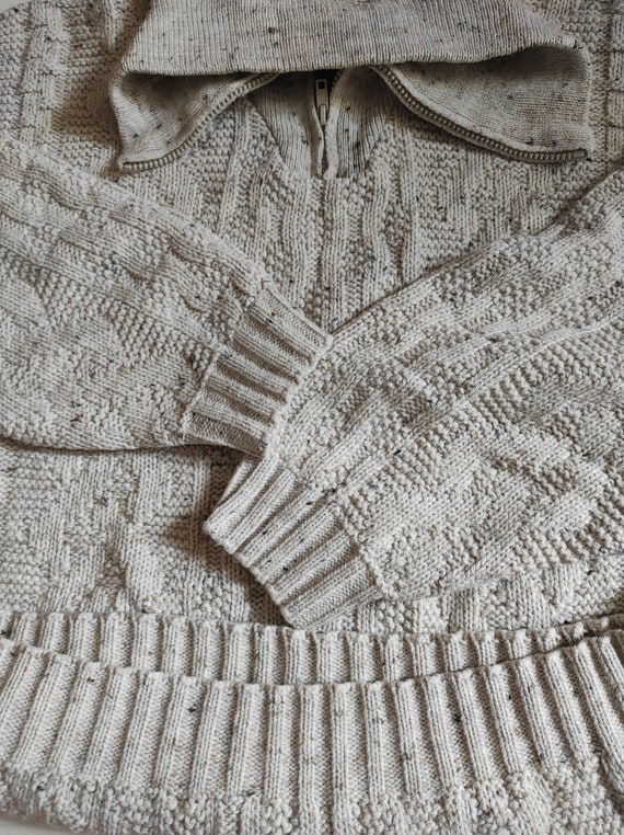 90s Wool Blend Camble-Knit Jumper/Italian Design … - image 4