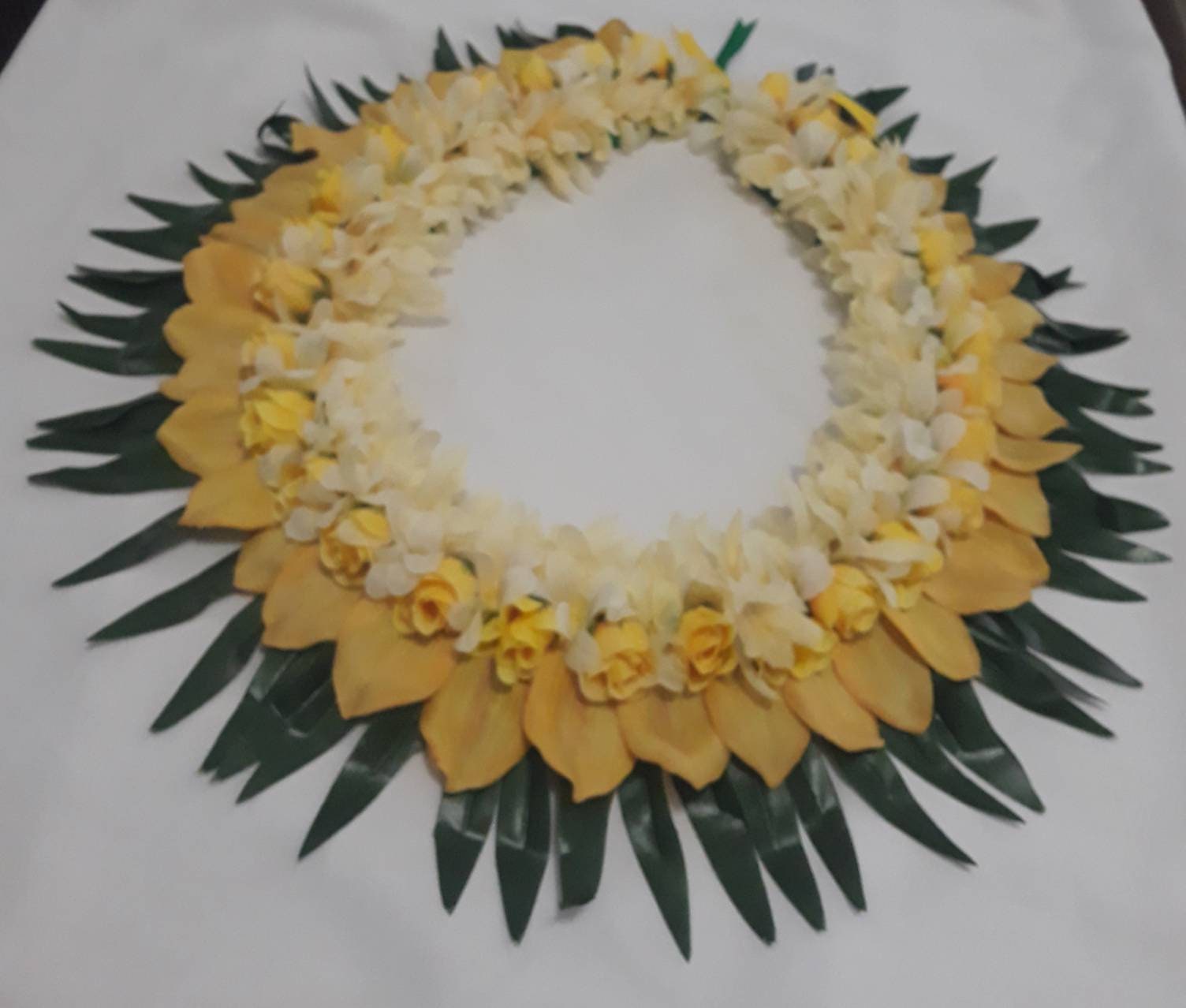 Royal Elegant Artificial Flower Lei Etsy