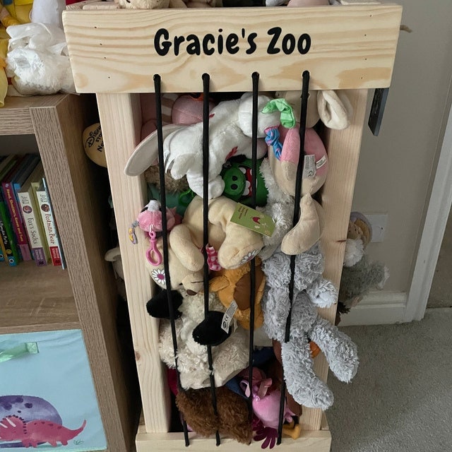 My Zoo Teddy Zoo Storage Personalised Wooden Bedroom Etsy