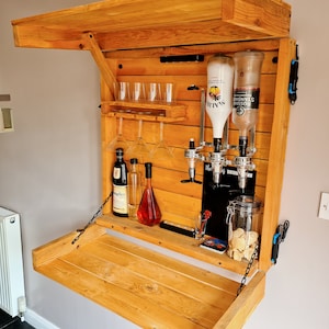 ARWEN Optic Drop Down Wall Bar - Wooden Wall Mounted