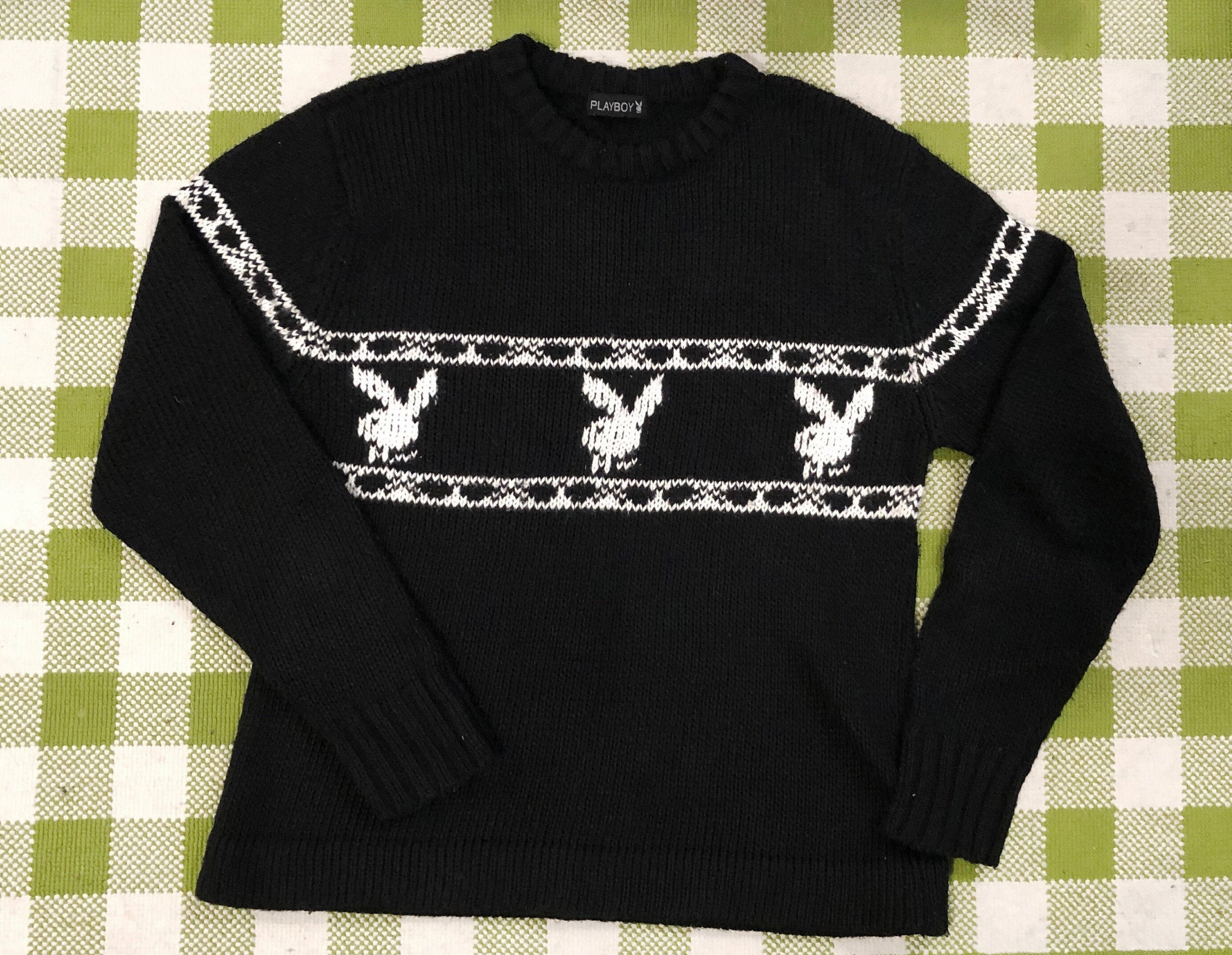 Playboy Knit Sweater 2000's Size M Etsy